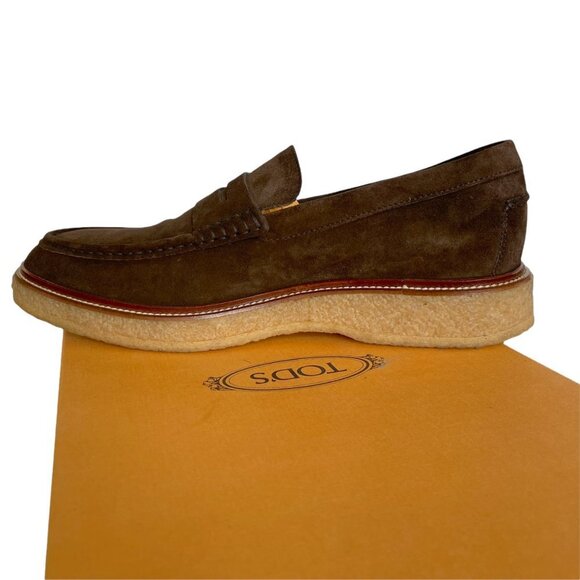 Tod's Italy Mocassino Progetto Para 16B Brown Suede Men's Loafer Shoe, UK 10 - Picture 8 of 10